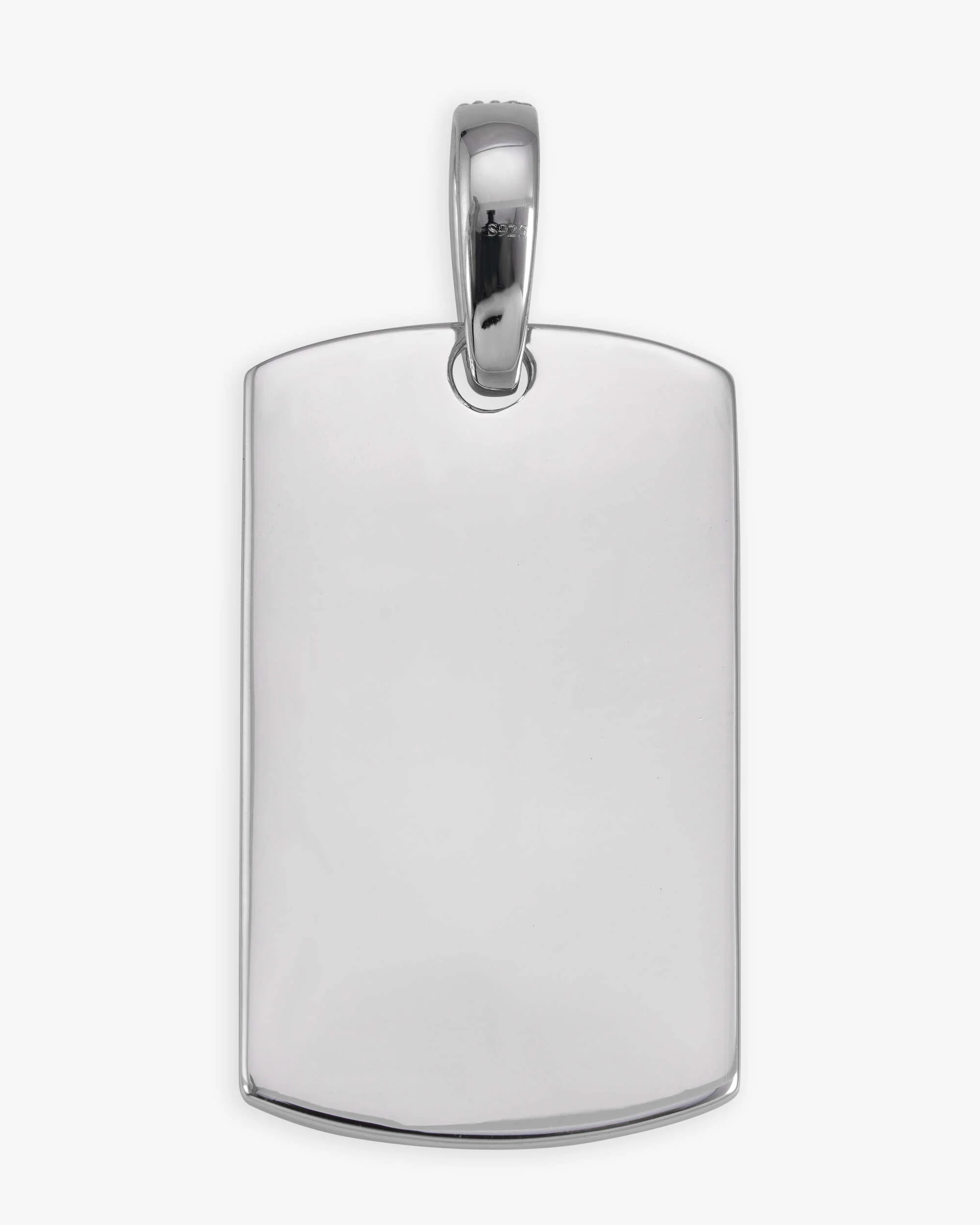 Moissanite Dog Tag Heart Photo Pendant 14K Gold - Image 3