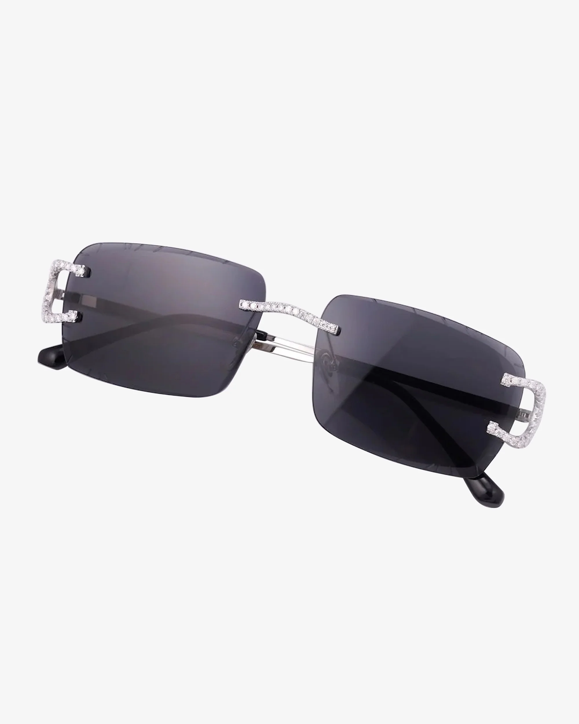 Moissanite Prong Sunglasses 14K Gold - Image 10
