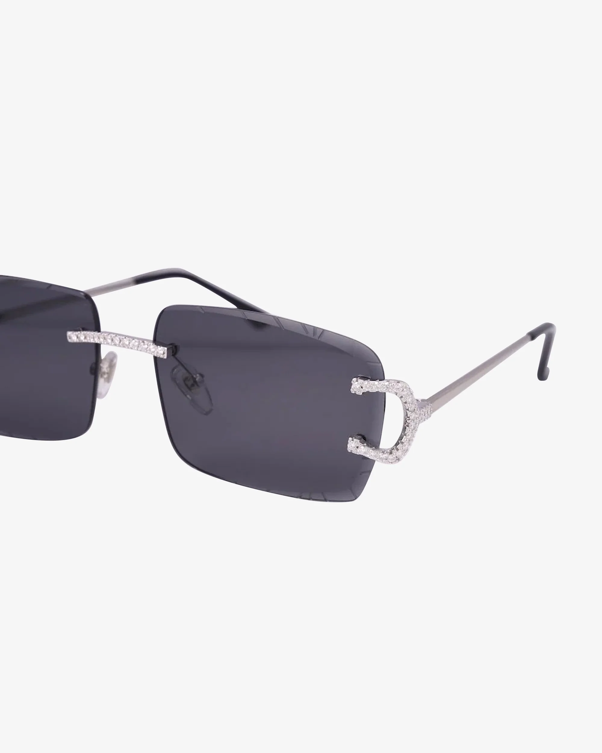Moissanite Prong Sunglasses 14K Gold - Image 11