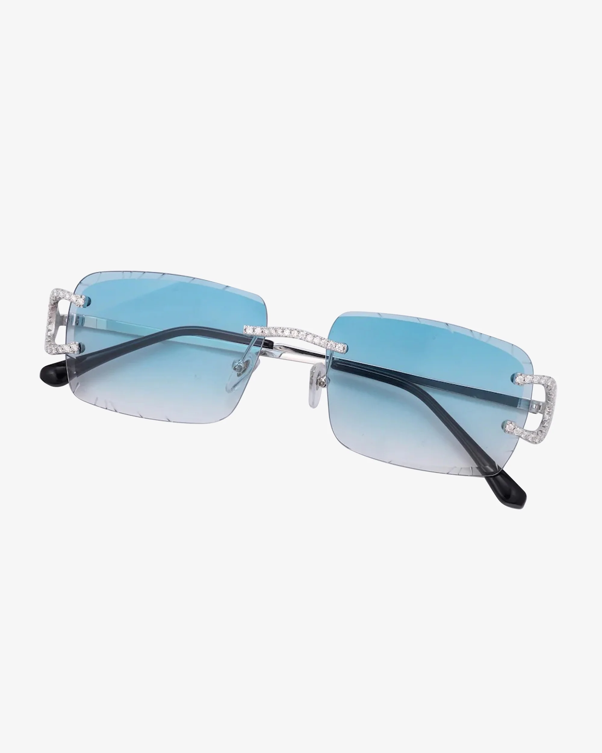 Moissanite Prong Sunglasses 14K Gold - Image 8