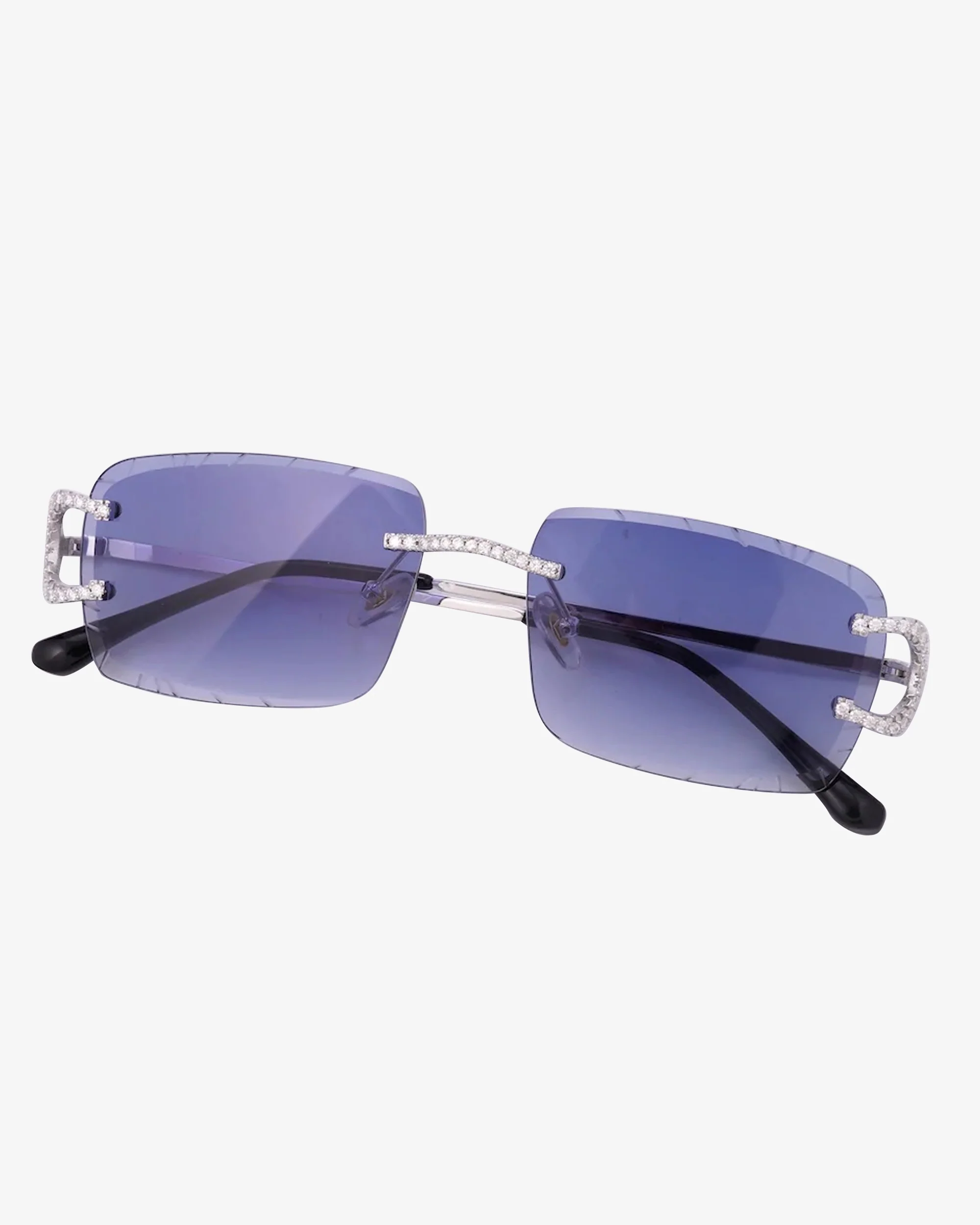 Moissanite Prong Sunglasses 14K Gold - Image 9