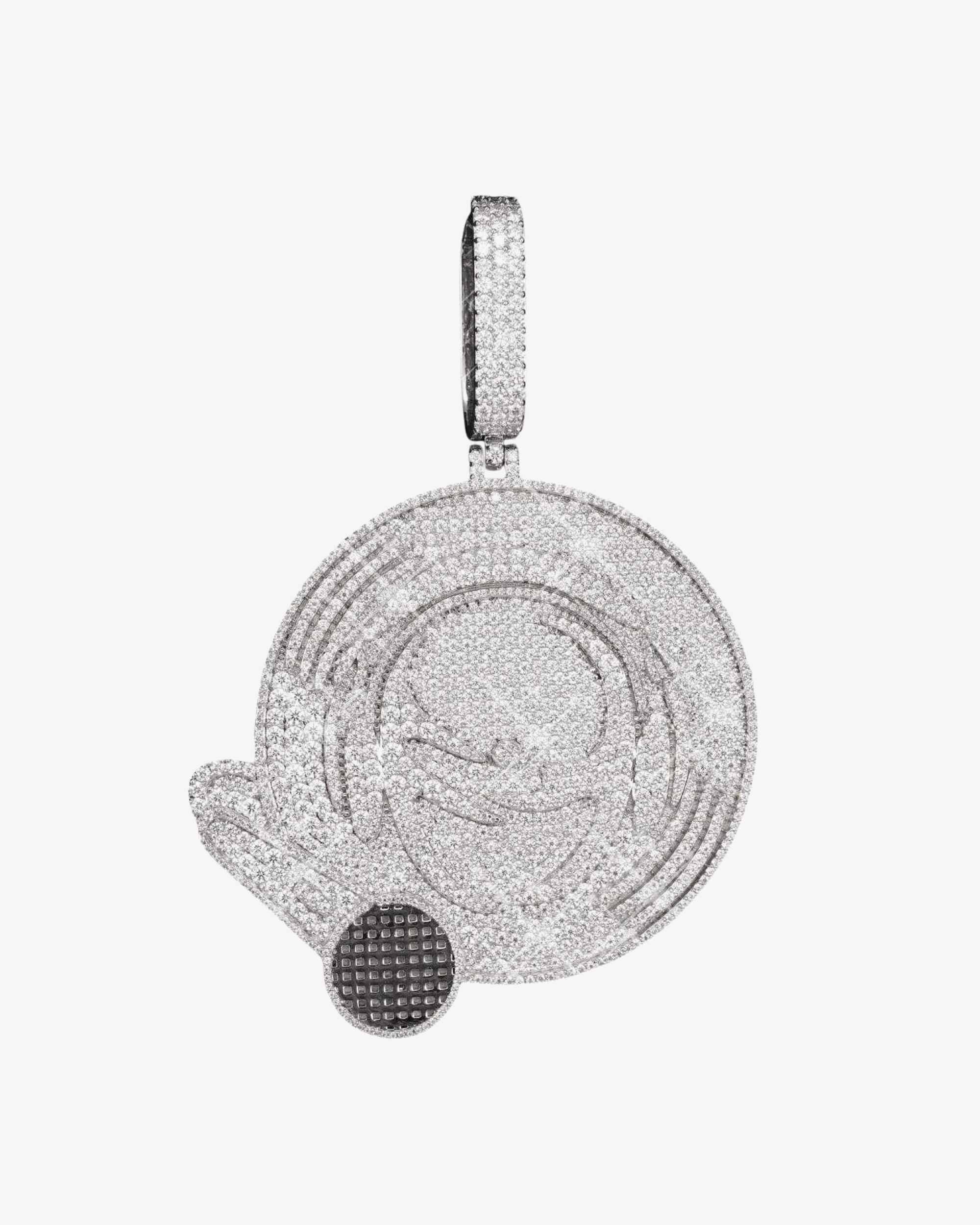 Moissanite Rapper Logo Custom Pendant 14K Gold