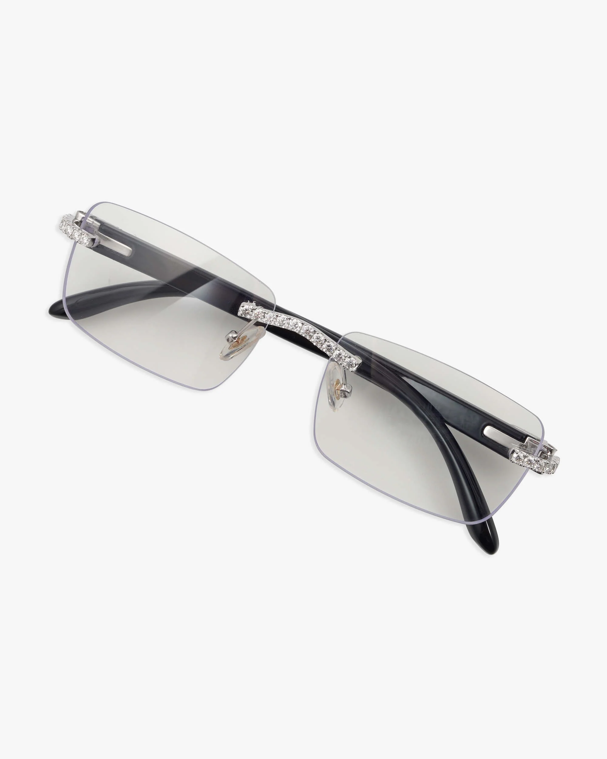 Moissanite Rimless Sunglasses 14K Gold - Image 4