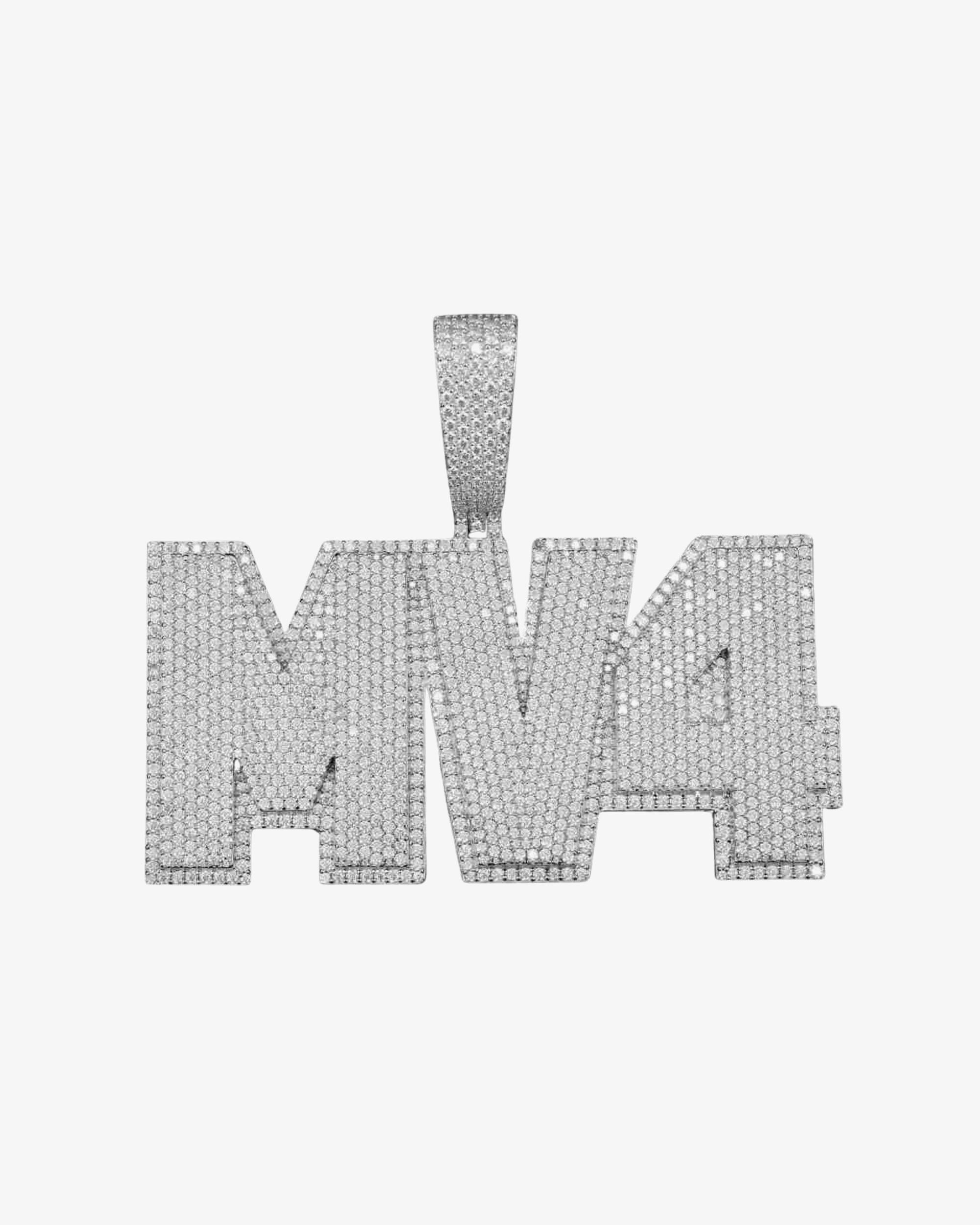 "MV4" Custom Moissanite Pendant 14K Gold