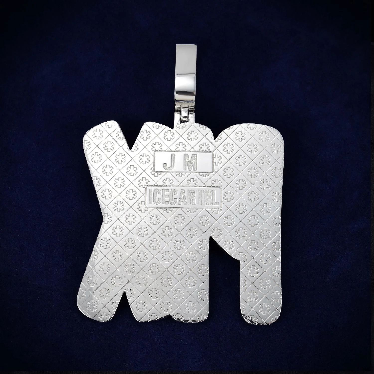 "PIX" Custom Moissanite Name Pendant 14K Gold - Image 3
