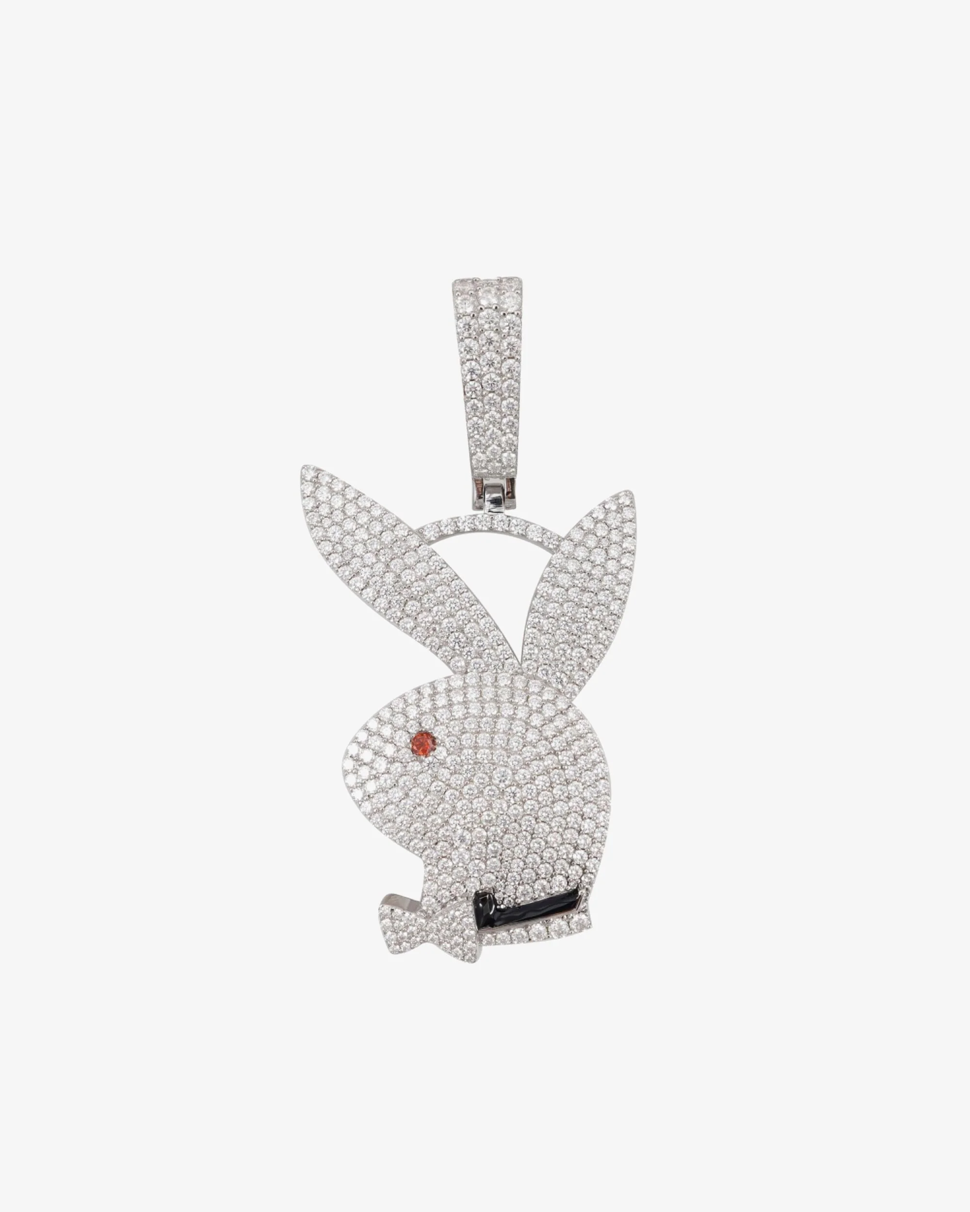 "PLAYBOY" Custom Moissanite Logo Pendant 14K Gold