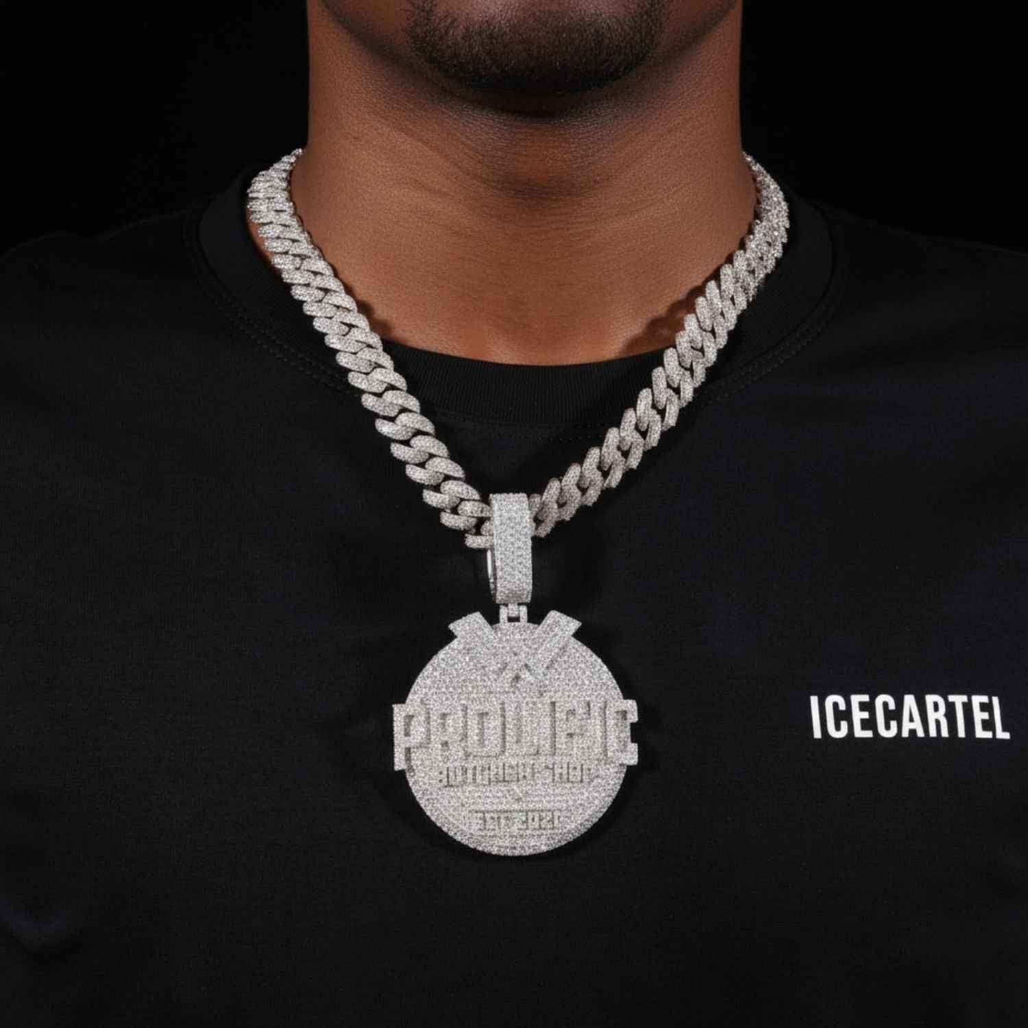 "PROLIFIC" Custom Moissanite Pendant 14K Gold - Image 2