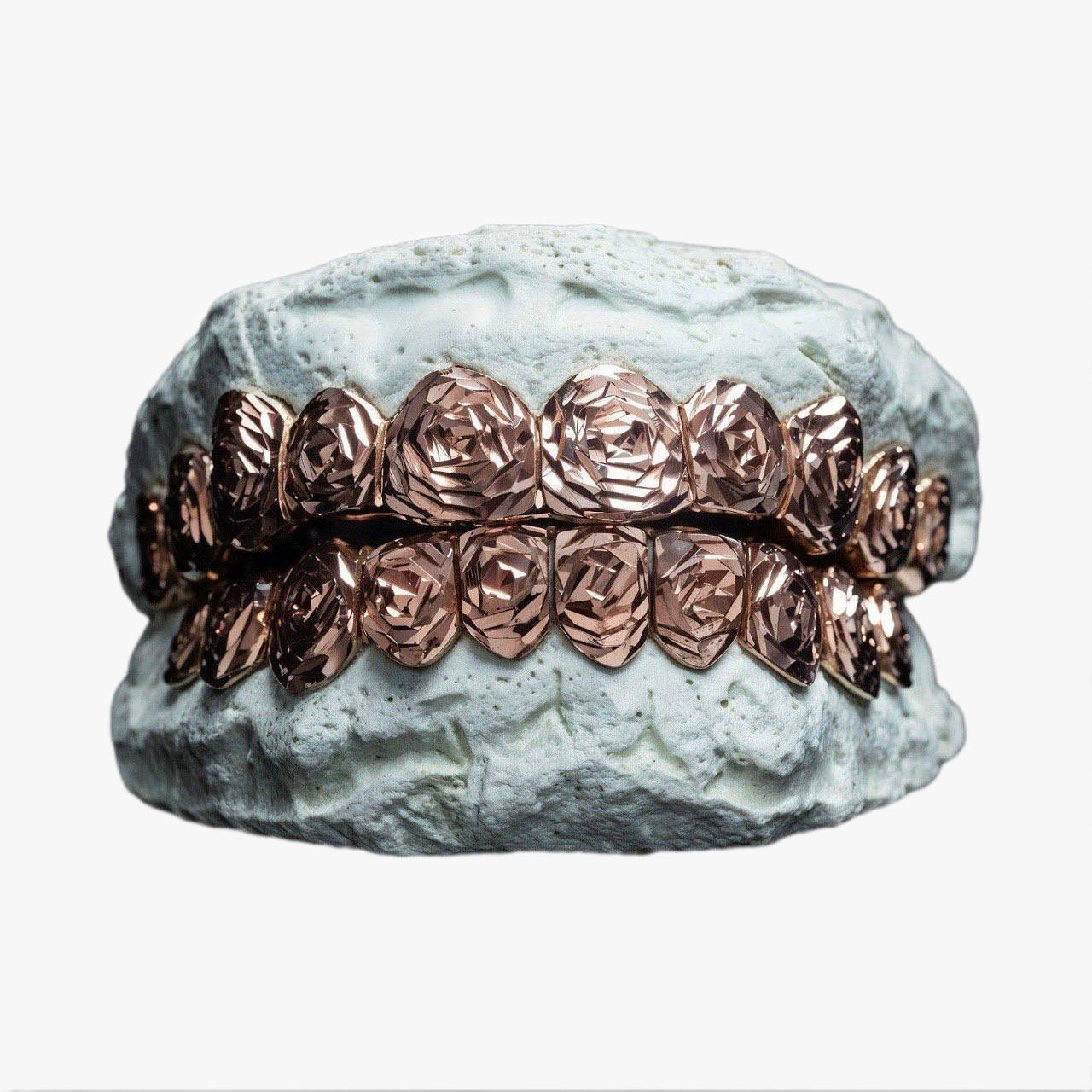 Rose Cut Grillz 14K Rose Gold