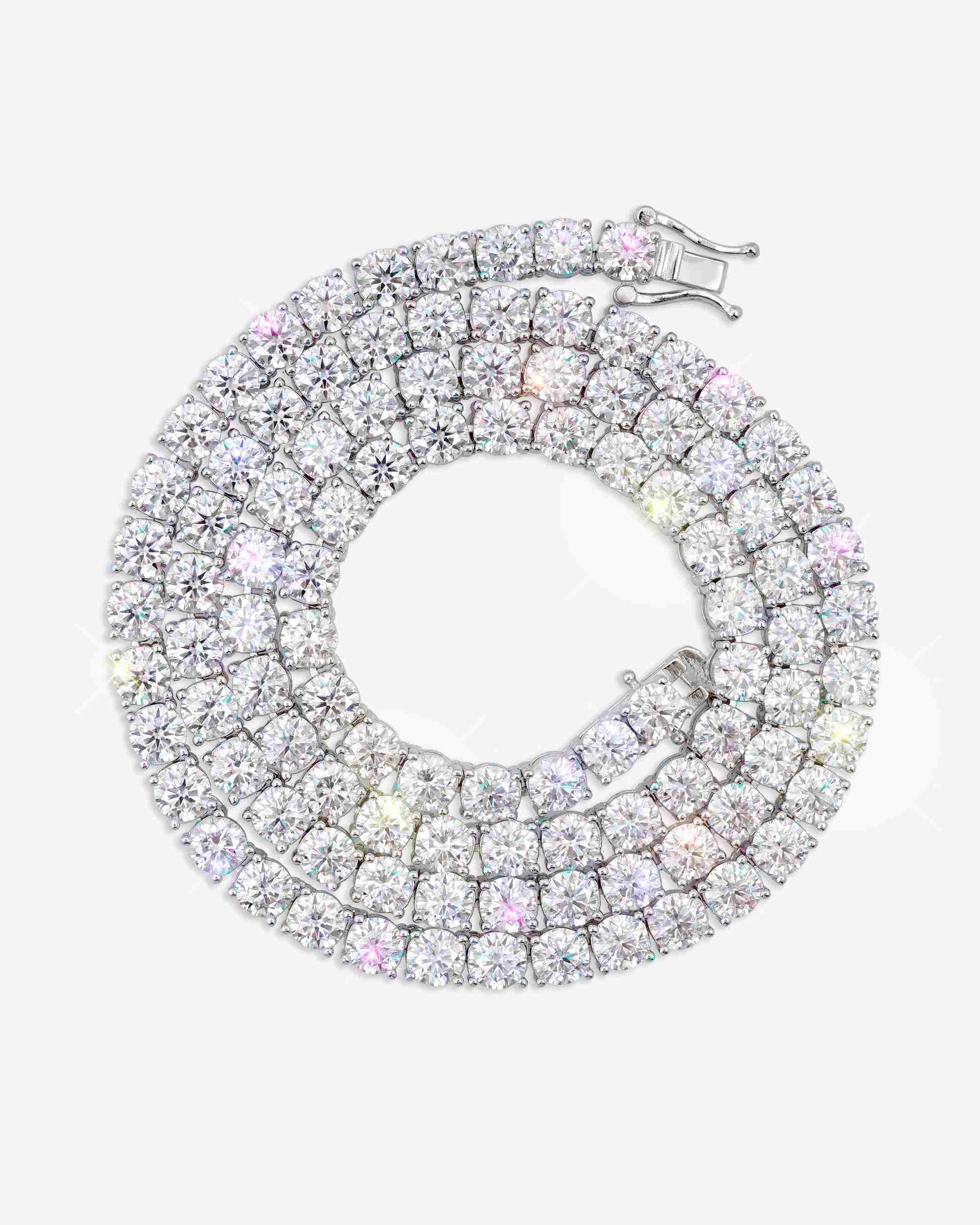 S925 Silver Moissanite Tennis Chain 14K Gold (ALL SIZES) - Image 13