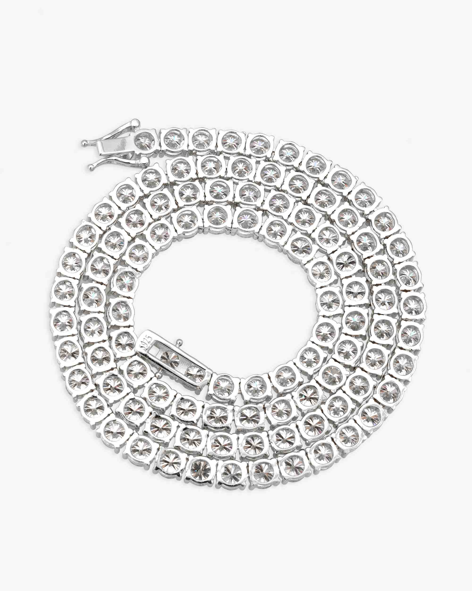 S925 Silver Moissanite Tennis Chain 14K Gold (ALL SIZES) - Image 14