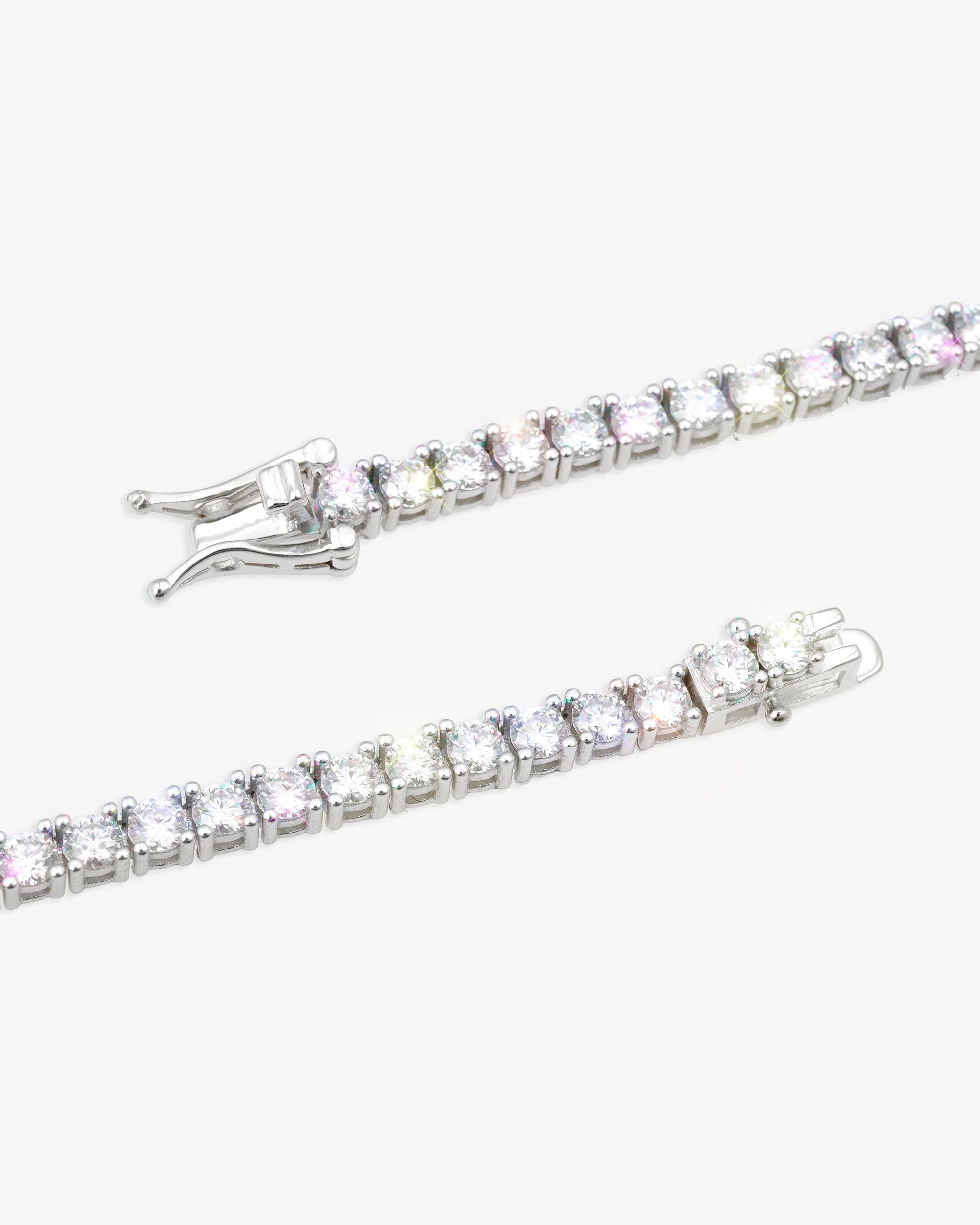 S925 Silver Moissanite Tennis Chain 14K Gold (ALL SIZES) - Image 5
