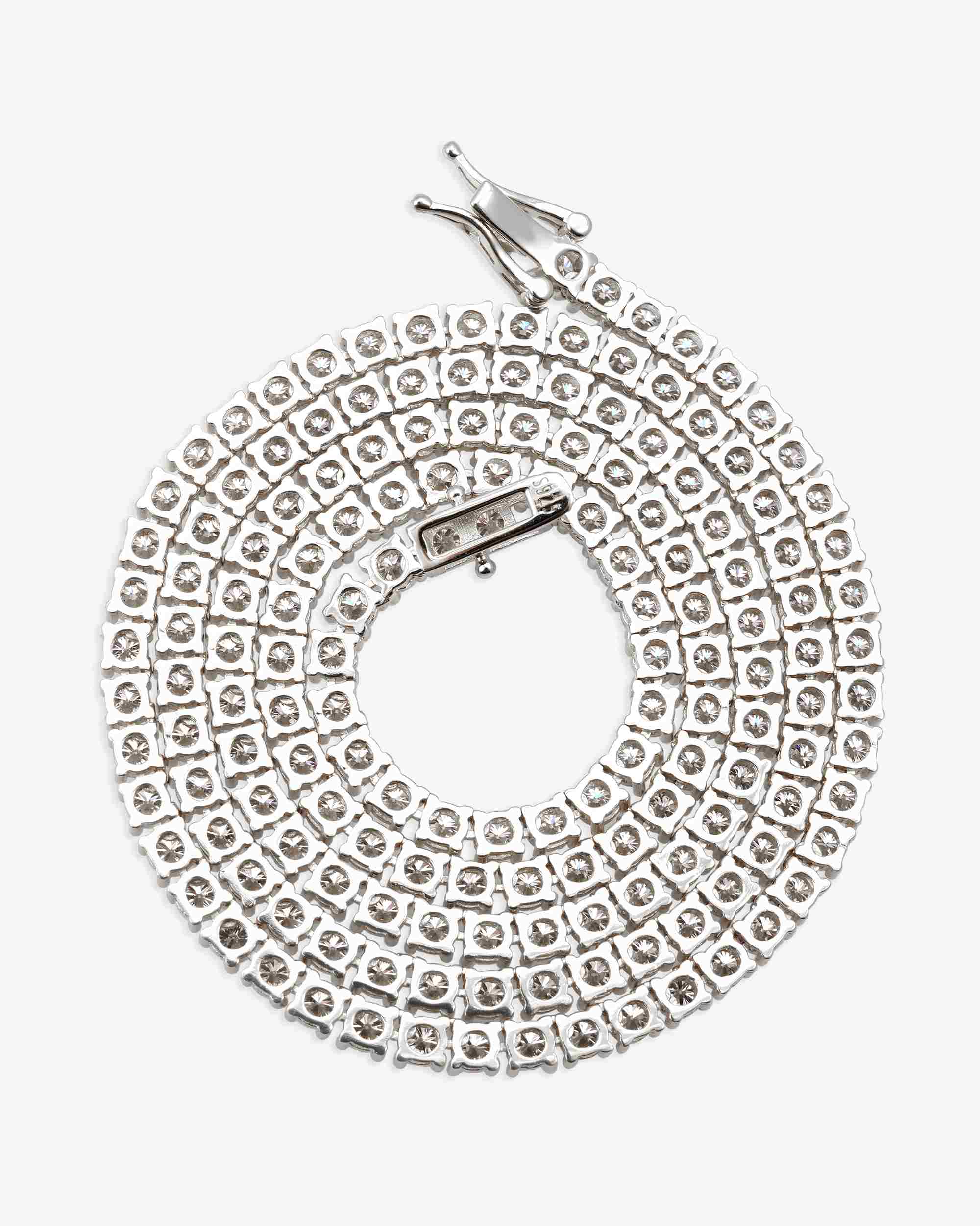 S925 Silver Moissanite Tennis Chain 14K Gold (ALL SIZES) - Image 7