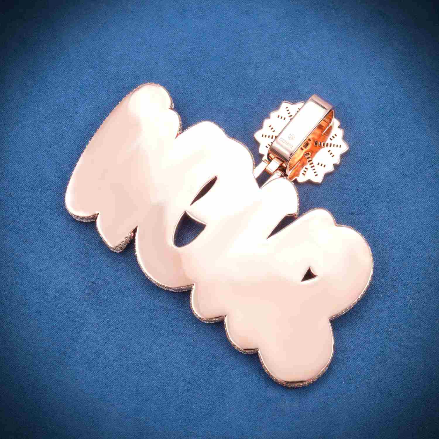 "SNOW" Custom Moissanite Pendant 14K Gold - Image 3