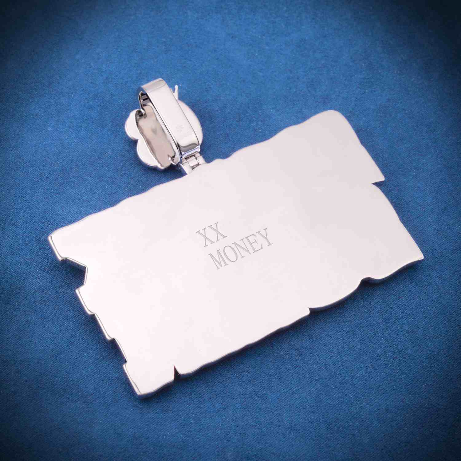 "STAXX SUMN" Custom Moissanite Pendant 14K Gold - Image 3