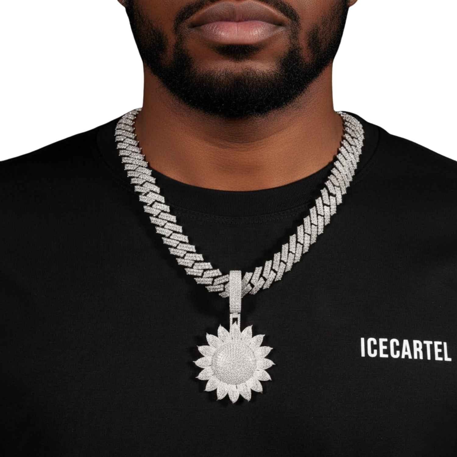 "SUNSHINE" Custom Moissanite Pendant 14K Gold - Image 2