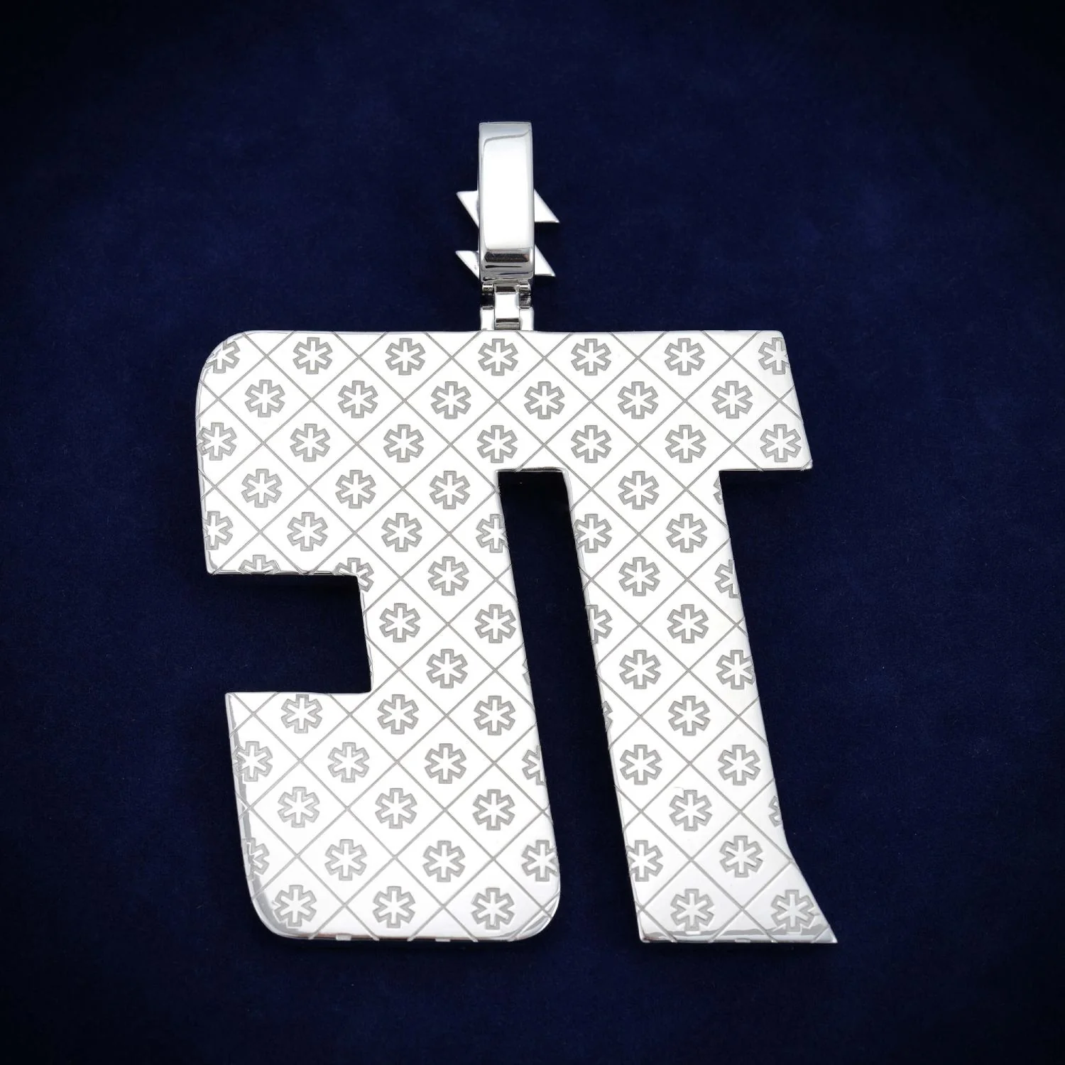 "TC" Custom Name Moissanite Pendant 14K Gold - Image 3
