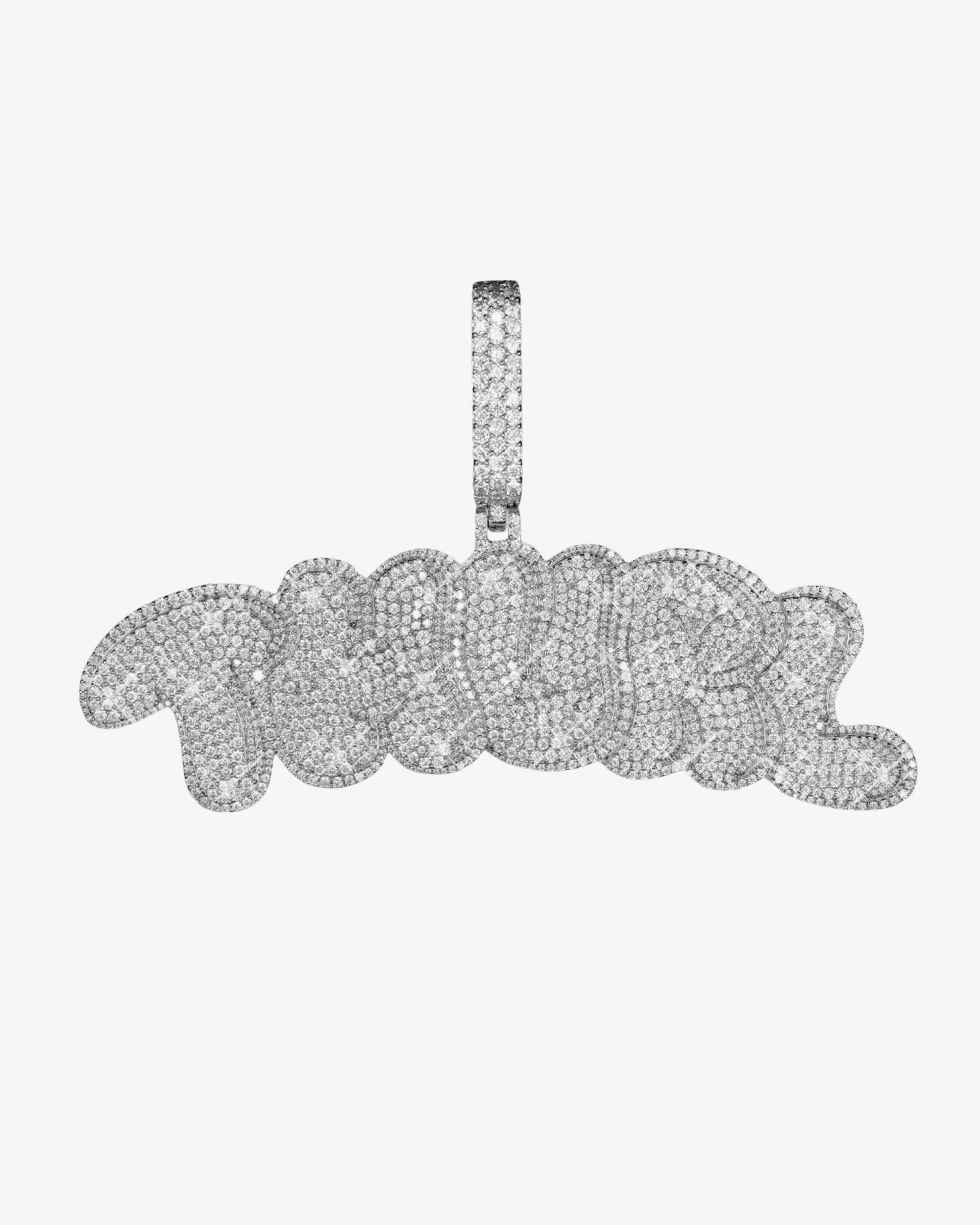 "THURL" Custom Moissanite Pendant 14K Gold