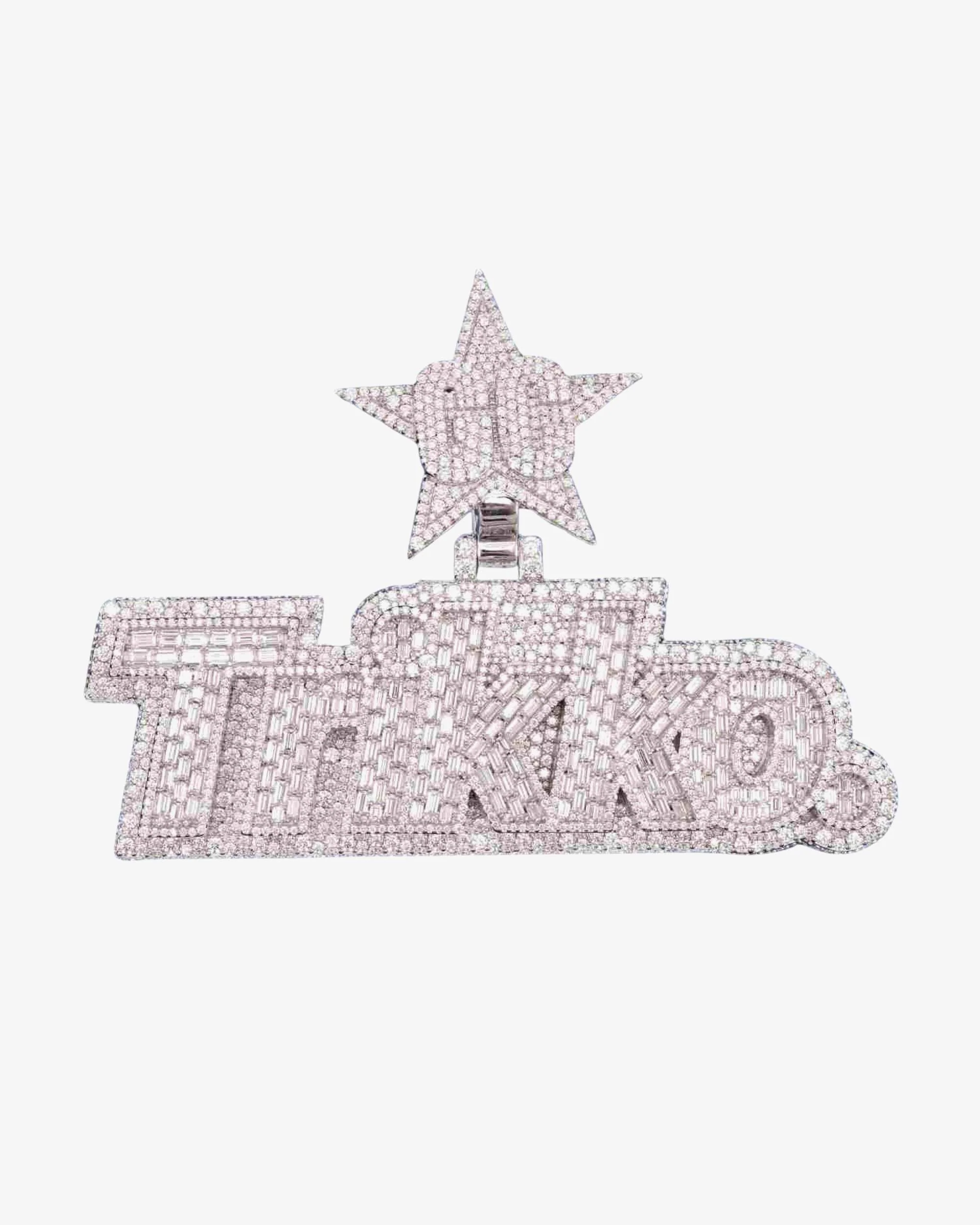 "TRIKKO" Custom Moissanite Pendant 14K Gold