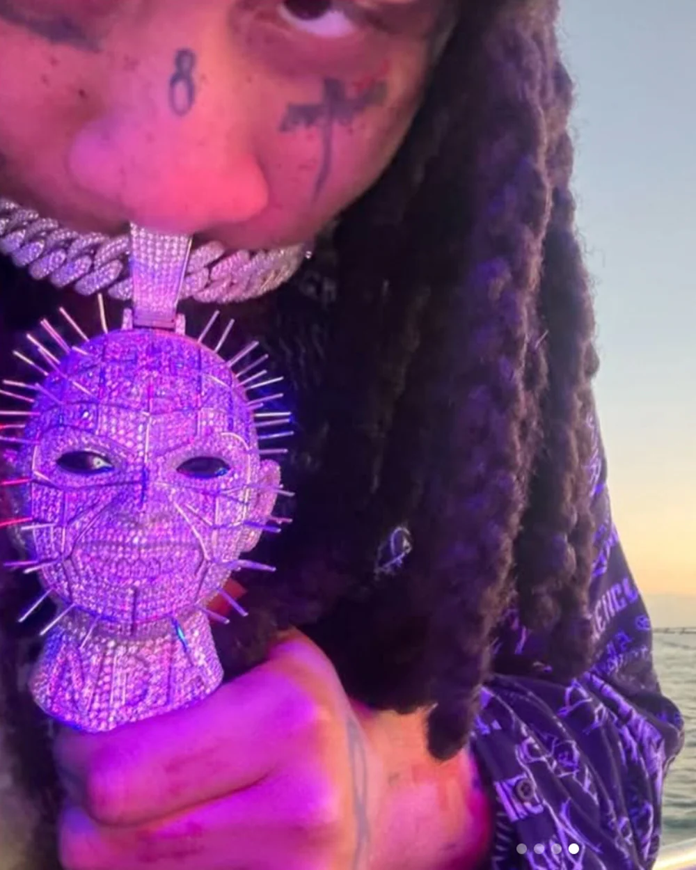 Trippie Redd "NDA" Hell Raiser Custom Diamond Pendant 14K Gold - Image 3
