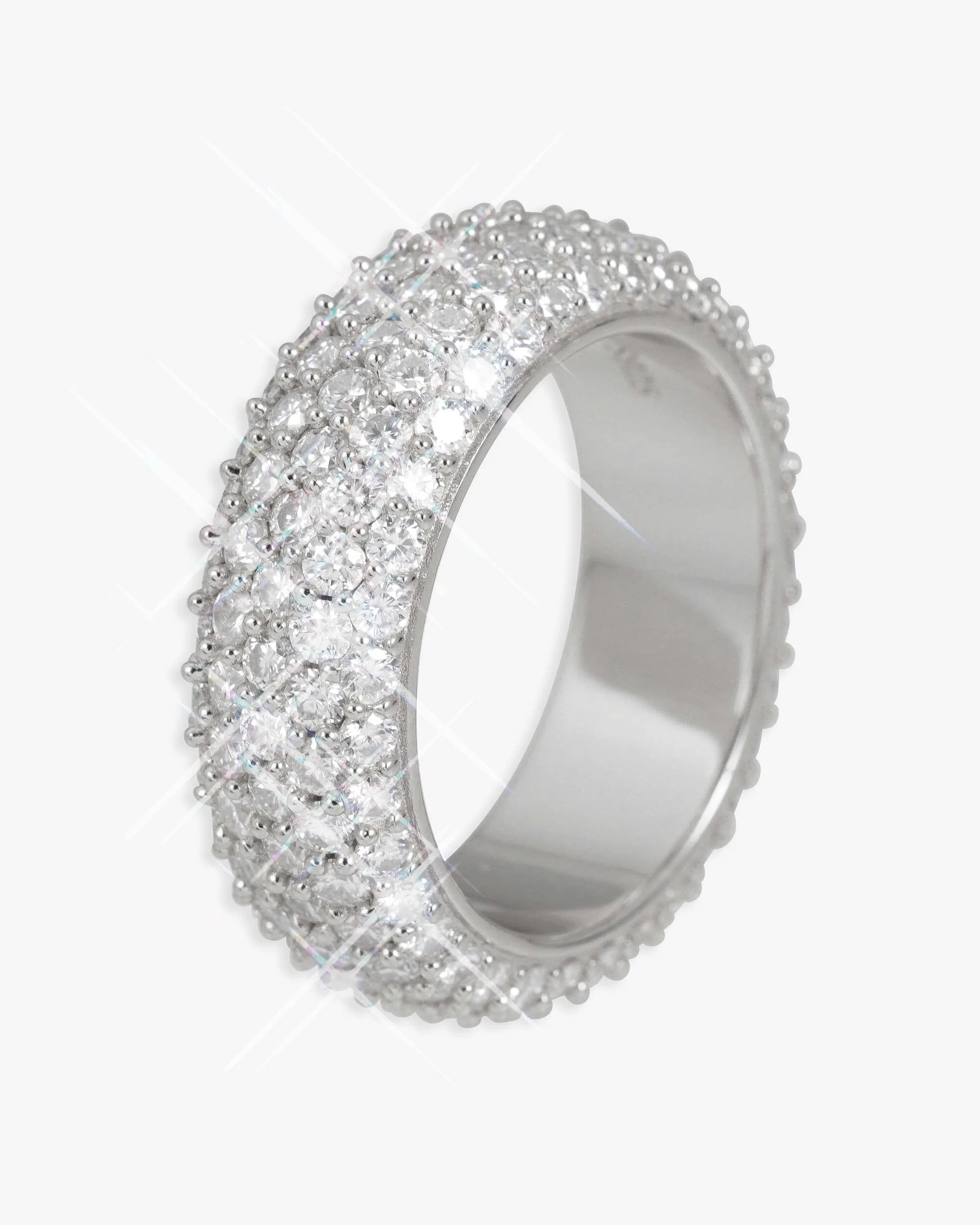 VVS 5-Row Iced Band Ring 14K Gold - Image 5