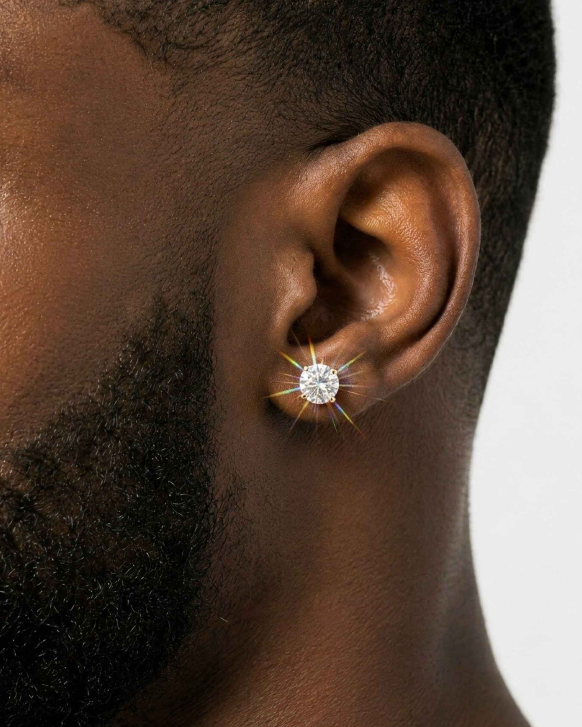 VVS Moissanite Stud Earrings (ALL SIZES) - Image 10