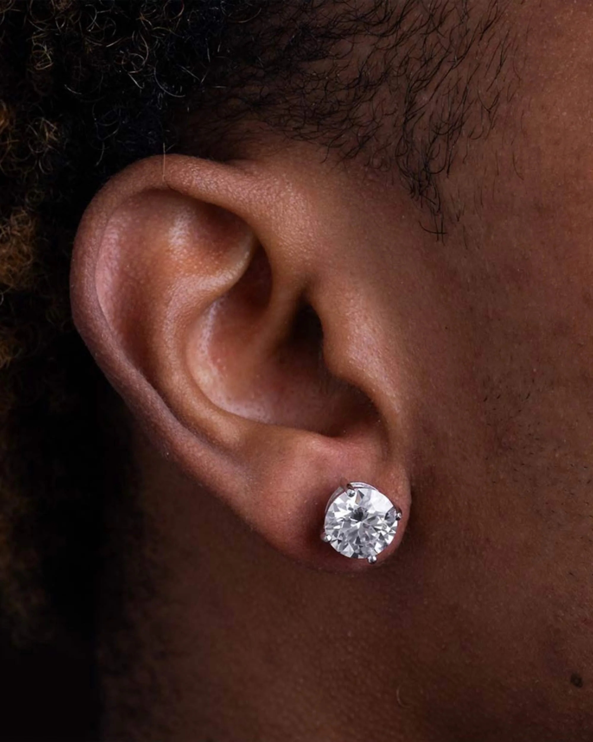 VVS Moissanite Stud Earrings (ALL SIZES) - Image 4