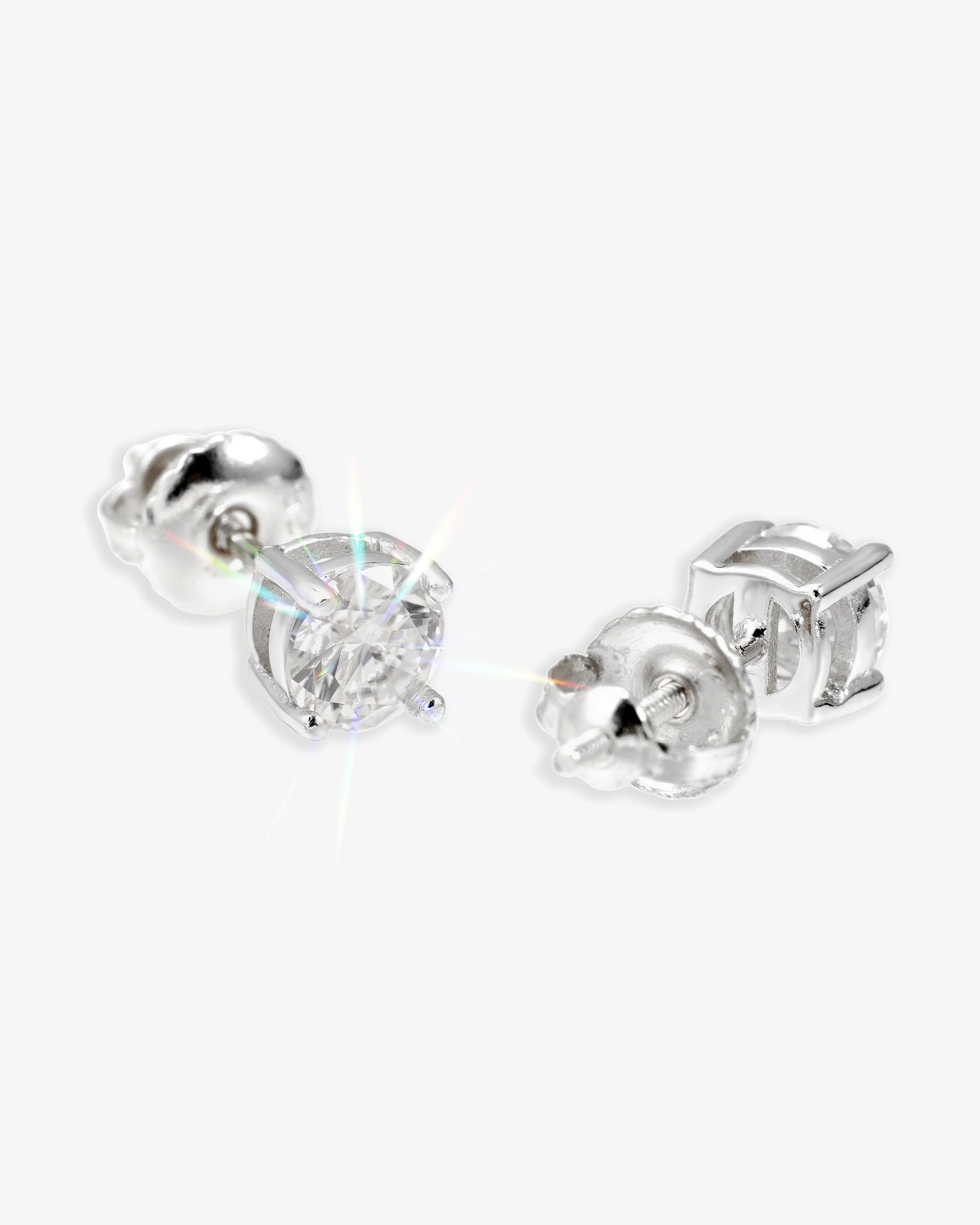 VVS Stud Earrings 14K Gold (ALL SIZES) - Image 7