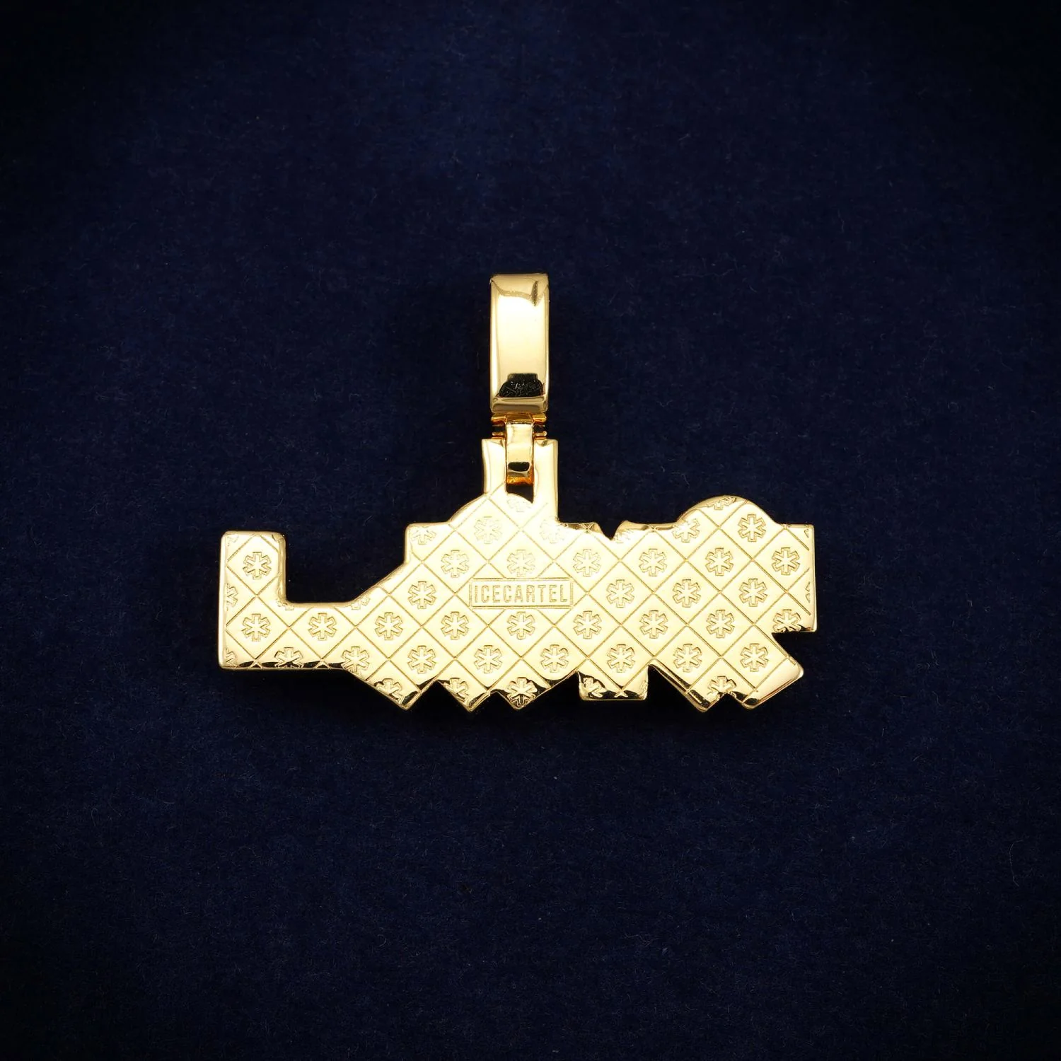 "YL" Custom Name Moissanite Pendant 14K Gold - Image 4